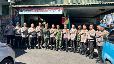 Perkuat Kamtibmas di Rayon Selatan Manado, Polsek Malalayang Bangun Sinergi Bersama TNI