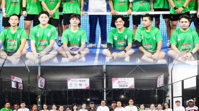 Richard Sualang Tinjau Mini Padel Tournament 2026, HUT Ke-403 Manado Dimeriahkan Semangat Sportivitas