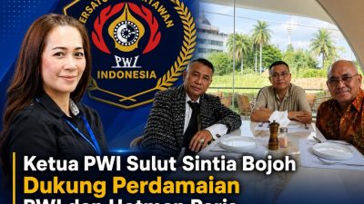 Ketua PWI Sulut Sintia Bojoh Dorong Jalan Damai, Tegaskan Persatuan dan Profesionalisme Wartawan