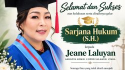 Jeane Laluyan Raih Gelar Sarjana Hukum, Pimpinan dan Kru NyiurMedia.id Sampaikan Apresiasi