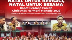 Richard Sualang Pimpin Rapat Perdana Christmas Harmoni Manado 2026, Persiapan Didorong Lebih Terarah